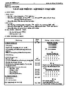 Giáo án Thể dục Lớp 7 - Chương trình học kì 2 - Nguyễn Tiến Dũng