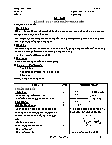 Giáo án Thể dục Lớp 7 - Chương trình học kì 2