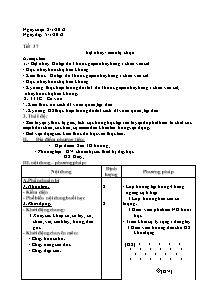 Giáo án Thể dục Lớp 7 - Chương trình học kì II - Năm học 2011-2012