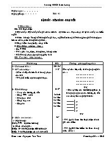 Giáo án Thể dục Lớp 7 - Năm học 2011-2012 - Nguyễn Văn Tần