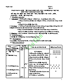 Giáo án Thể dục Lớp 7 - Tiết 17 đến 24