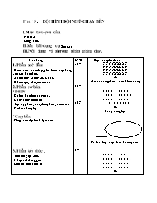 Giáo án Thể dục Lớp 7 - Tiết 18: Đội hình đội ngũ - Chạy bền