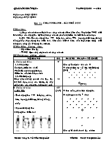 Giáo án Thể dục Lớp 7 - Tiết 21+22 - Năm học 2011-2012 - Vũ Trung Quân