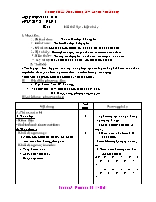 Giáo án Thể dục Lớp 7 - Tiết 23+24 - Năm học 2013-2014 - Luyện Văn Dương