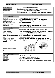 Giáo án Thể dục Lớp 7 - Tiết 23+24 - Năm học 2013-2014 - Trần Đăng Khoa