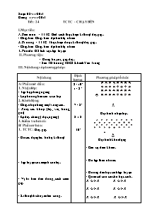 Giáo án Thể dục Lớp 7 - Tiết 24+25 - Năm học 2013-2014