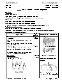 Giáo án Thể dục Lớp 7 - Tiết 25: Bóng chuyền mini - Chạy bền - Năm học 2010-2011 - Trần Chiến Thắng