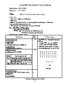 Giáo án Thể dục Lớp 7 - Tiết 25+26 - Năm học 2012-2013 - Luyện Văn Dương