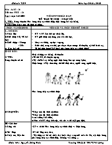 Giáo án Thể dục Lớp 7 - Tiết 26 - Năm học 2011-2012 - Nguyễn Đăng Hoà