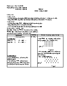 Giáo án Thể dục Lớp 7 - Tiết 26: TTTC - Chạy bền - Năm học 2010-2011