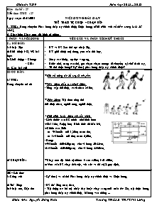 Giáo án Thể dục Lớp 7 - Tiết 27 - Năm học 2011-2012 - Nguyễn Đăng Hoà