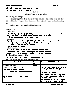 Giáo án Thể dục Lớp 7 - Tiết 30: Ném bóng; Chạy bền - Năm học 2010-2011 - Lục Vĩnh Thịnh