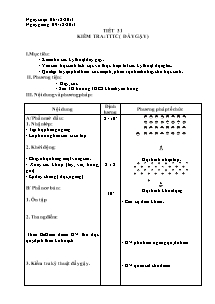 Giáo án Thể dục Lớp 7 - Tiết 31+32 - Năm học 2013-2014