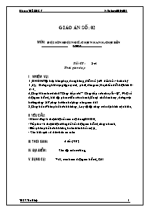 Giáo án Thể dục Lớp 7 - Tiết 3+4: Bật nhảy; Đá cầu; Chạy bền - Năm học 2010-2011 - Trường THCS Tân Hiệp