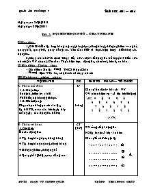 Giáo án Thể dục Lớp 7 - Tiết 3+4 - Năm học 2011-2012 - Vũ Trung Quân