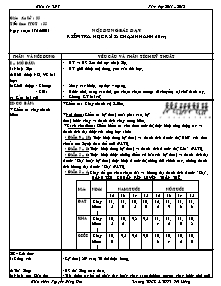 Giáo án Thể dục Lớp 7 - Tiết 35 - Năm học 2011-2012 - Nguyễn Đăng Hoà