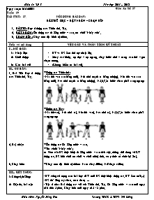 Giáo án Thể dục Lớp 7 - Tiết 37 - Năm học 2011-2012 - Nguyễn Đăng Hoà