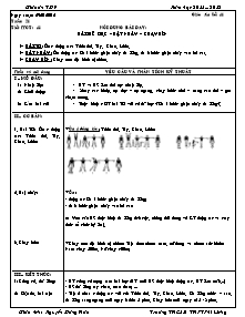 Giáo án Thể dục Lớp 7 - Tiết 41 - Năm học 2011-2012 - Nguyễn Đăng Hoà