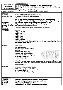 Giáo án Thể dục Lớp 7 - Tiết 43 - Năm học 2012-2013