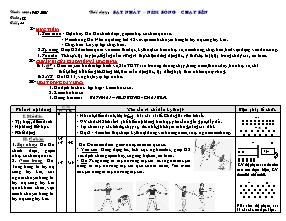Giáo án Thể dục Lớp 7 - Tiết 44: Bật nhảy - Ném bóng - Chạy bền