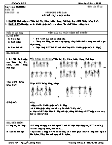 Giáo án Thể dục Lớp 7 - Tiết 44 - Năm học 2011-2012 - Nguyễn Đăng Hoà