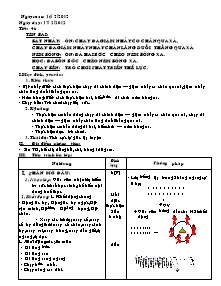 Giáo án Thể dục Lớp 7 - Tiết 46: Bật nhảy - Ném bóng - Chạy bền - Năm học 2011-2012