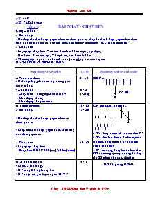 Giáo án Thể dục Lớp 7 - Tiết 47: Bật nhảy - Chạy bền - Nguyễn Anh Đức