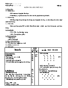 Giáo án Thể dục Lớp 7 - Tiết 48 +49