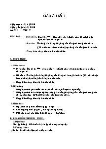 Giáo án Thể dục Lớp 7 - Tiết 51: Bật nhảy - Đá cầu - Chạy bền - Năm học 2009-2010