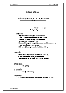 Giáo án Thể dục Lớp 7 - Tiết 51+52: Bật nhảy; Đá cầu; Chạy bền - Năm học 2009-2010 - Trường THCS Bàu Năng