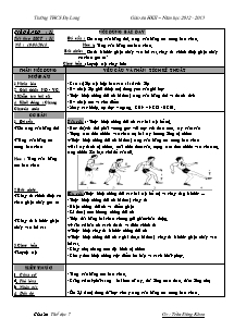 Giáo án Thể dục Lớp 7 - Tiết 51+52 - Năm học 2012-2013 - Trần Đăng Khoa