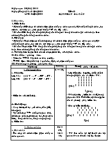 Giáo án Thể dục Lớp 7 - Tiết 52: Bật nhảy - Đá cầu - Năm học 2010-2011