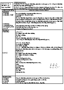 Giáo án Thể dục Lớp 7 - Tiết 54 - Năm học 2010-2011