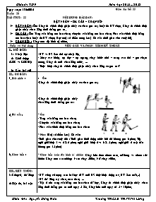 Giáo án Thể dục Lớp 7 - Tiết 55 - Năm học 2011-2012 - Nguyễn Đăng Hoà