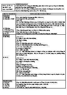 Giáo án Thể dục Lớp 7 - Tiết 56 - Năm học 2010-2011