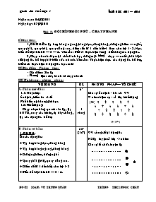 Giáo án Thể dục Lớp 7 - Tiết 5+6 - Năm học 2011-2012 - Vũ Trung Quân