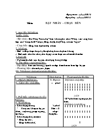 Giáo án Thể dục lớp 7 - Tiết 60+61 - Năm học 2012-2013