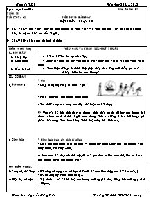 Giáo án Thể dục Lớp 7 - Tiết 62 - Năm học 2011-2012 - Nguyễn Đăng Hoà