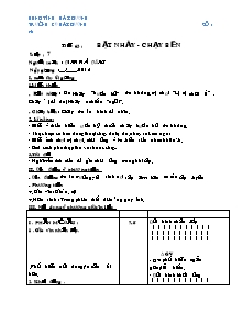 Giáo án Thể dục Lớp 7 - Tiết 63: Bật nhảy - Chạy bền - Năm học 2011-2012 - Trường CĐ Hải Dương