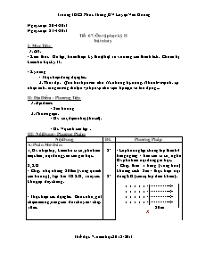 Giáo án Thể dục Lớp 7 - Tiết 67+68 - Năm học 2012-2013 - Luyện Văn Dương