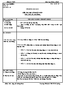 Giáo án Thể dục Lớp 7 - Tiết 68 - Năm học 2011-2012 - Nguyễn Đăng Hoà