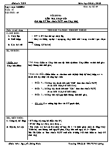 Giáo án Thể dục Lớp 7 - Tiết 69 - Năm học 2011-2012 - Nguyễn Đăng Hoà