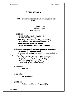 Giáo án Thể dục Lớp 7 - Tiết 7+8: Đội hình đội ngũ; Chạy nhanh; Chạy bền - Năm học 2012-2013 - Trường THCS Bàu Năng