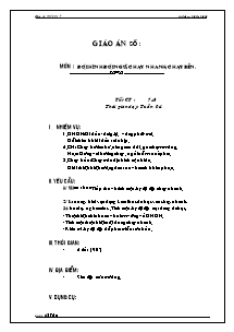 Giáo án Thể dục Lớp 7 - Tiết 7+8: Đội hình đội ngũ; Chạy nhanh; Chạy bền - Năm học 2012-2013 - Trường THCS Thị Trấn