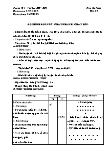 Giáo án Thể dục Lớp 7 - Tiết 9: Đội hình đội ngũ; Chạy nhanh; Chạy bền - Năm học 2009-2010