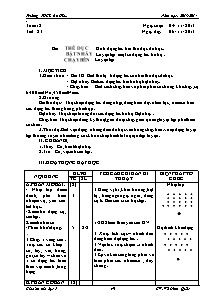 Giáo án Thể dục lớp 7 - Tuần 12 +13 - Năm học 2013-2014 - Võ Đình Quốc