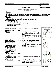 Giáo án Thể dục Lớp 7 - Tuần 16 - Năm học 2010-2011 - Trần Văn Thòn