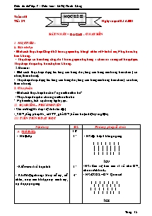 Giáo án Thể dục Lớp 7 - Tuần 20 - Năm học 2011-2012 - Lê Thị Thanh Giang