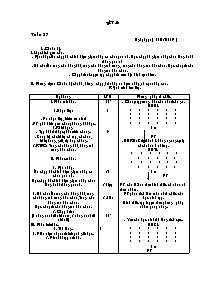 Giáo án Thể dục Lớp 7 - Tuần 27