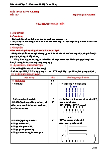 Giáo án Thể dục Lớp 7 - Tuần 29 - Năm học 2011-2012 - Lê Thị Thanh Giang